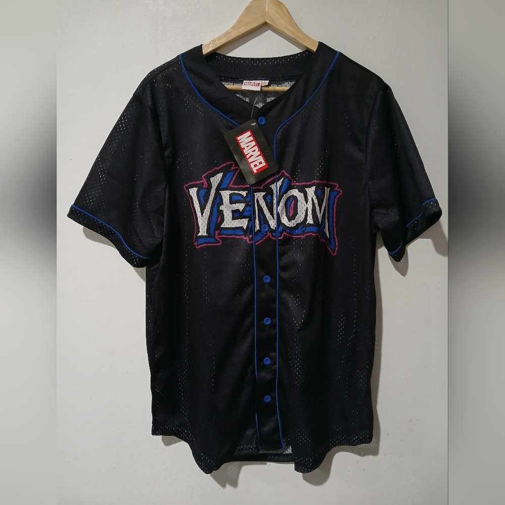 Marvel VENOM Graphic Baseball Jersey Size: M
